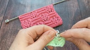 Супер простой узор спицами.