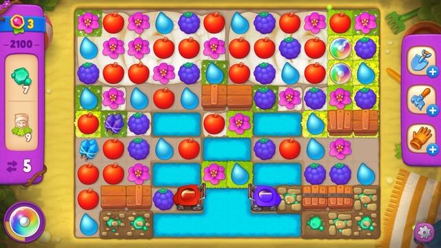 Gardenscapes- 2100 очень сложный уровень