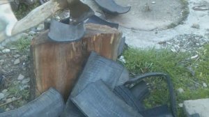 Как разрезать и рубить покрышку