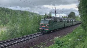 Грузовые поезда России на участке "Абакан - Тайшет" (ЮжСиб) | Железная дорога в Сибири летом