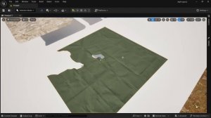Симуляция ткани и масочный материал в Unreal Engine 5