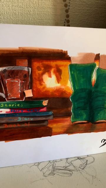 История одного старого рисунка #veraartlover #акварель #watercolorpainting #watercolorart смотреть онлайн