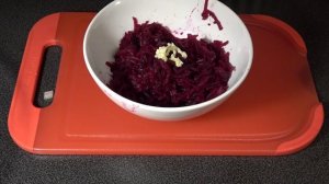 Свекла тёртая с чесноком