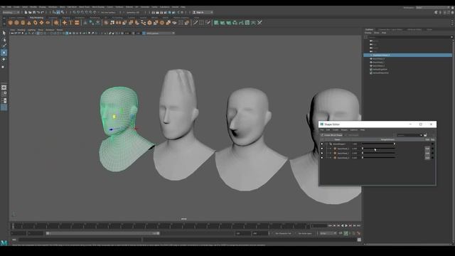 maya blend shapes смотреть онлайн