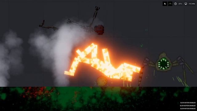 Heated Chainsaw, Axe and Other Experiments in People Playground смотреть онлайн