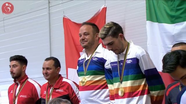 Le podium de la finale du Championnat du Monde de pétanque doublette messieurs - Danemark 2022 смотреть онлайн