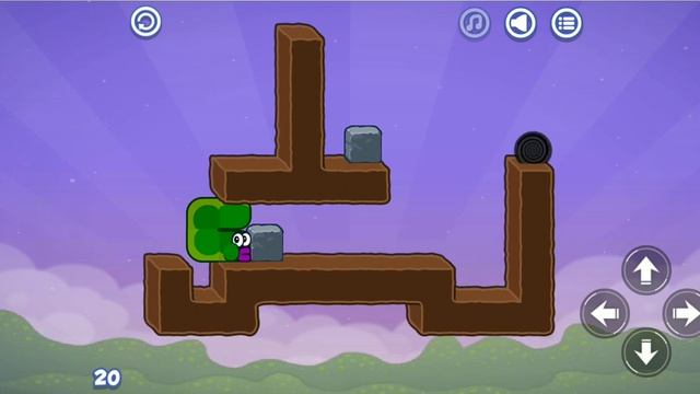 Apple Worm Game Play Level 20 смотреть онлайн