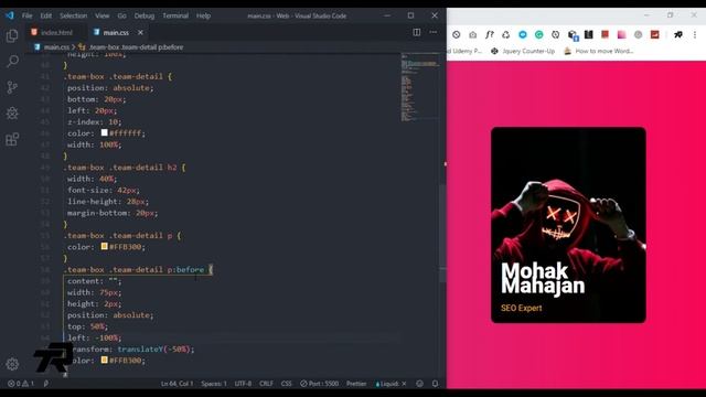 How to Code Team Page from Adobe XD to HTML5 CSS3 hover animation and responsive page IN HINDI смотреть онлайн
