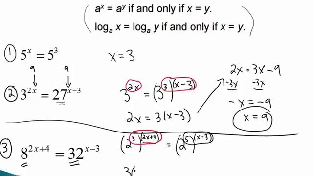 Solve Exponential and Log Equations- Part I смотреть онлайн