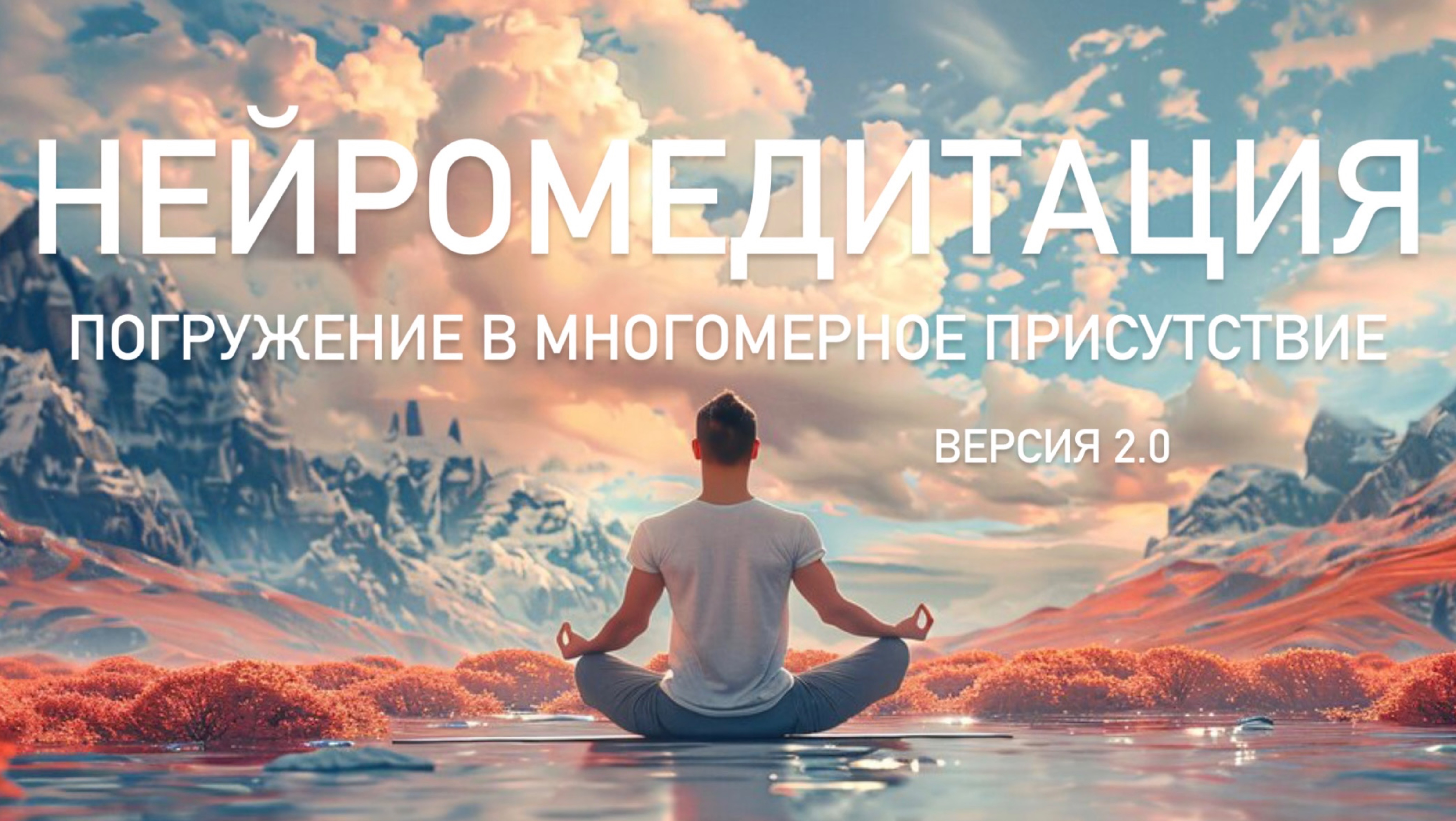 Нейро медитация утром или вечером "Погружение в многомерное присутствие" с шумом моря на фоне смотреть онлайн