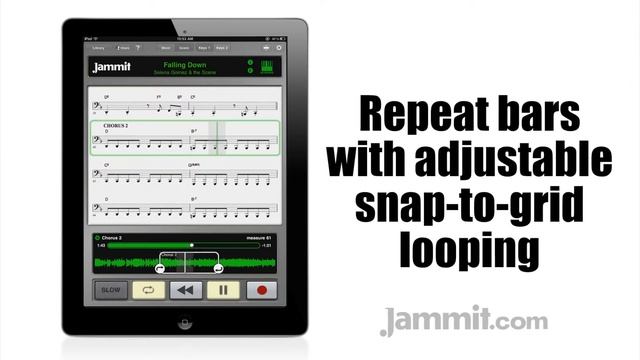 Jammit Ipad Iphone App Selena Gomez & The Scene Video Falling Down 