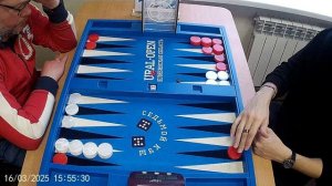 Длинные нарды. Чемпионат Челябинской области 2025. Финал. Матч 2. В.Михайлов - Л.Найш