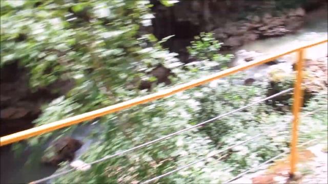 Прогулка на тепловозе по узкоколейке и пешком в Гуамском ущелье смотреть онлайн