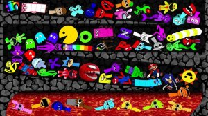 Стикман против Спрунки Против Соника против Амонг ас Против Алфавит Лора против Марио