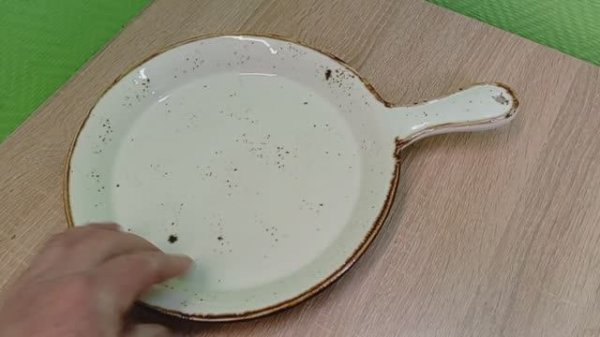 Сковорода для запекания D=25.5 см Крафт Steelite Craft White фарфоровая крафтовая арт 9612