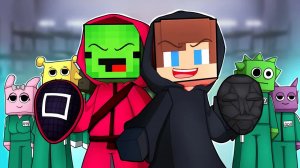ИГРА «КАЛЬМАР» 2 СЕЗОН против СУПЕРСЕМЕЙКИ СПРУНКИ : майнкрафт мультфильм