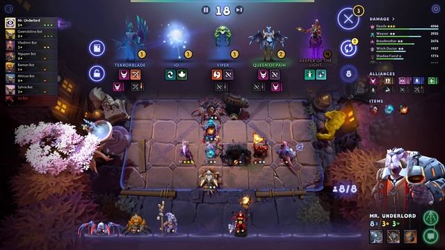 Dota Underlords | Warlock/Insect Alliance | Hardcore Bot Knockout #19 | No Commentary смотреть онлайн