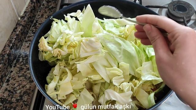 LAHANA VE MANTARLA ÖYLE BİR TARİF  YAPTIM'Kİ TADINA DOYAMADIM ÇABUK BİTTİ🤤💯