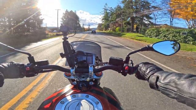 Motorcycle Ride on Vancouver Island Helmet-Cam POV | NO COMMENTARY | No Music | No Editing | ASMR 3 смотреть онлайн