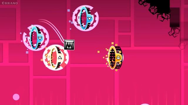 Ритм-Игра! Geometry Dash! - все уровни 1 - 22! все монеты Геометрии дэш! смотреть онлайн