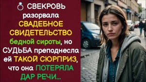 💍 СВЕКРОВЬ разорвала СВИДЕТЕЛЬСТВО сироты... но СУДЬБА приготовила ей СЮРПРИЗ. Истории из жизни.