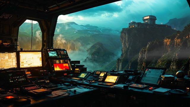 Mountain Base  Cinematic Sci-Fi Outpost Ambience For Deep Focus & Sleep 4K