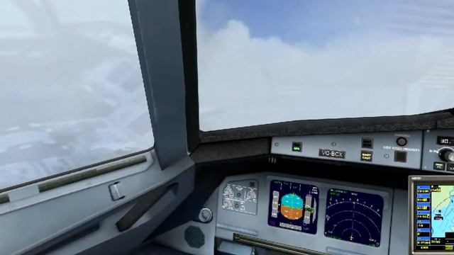 Перелёт Сочи-Санкт-Петербург. Крутая посадка FSX смотреть онлайн
