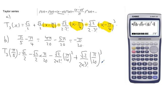 Taylor series approximation of Sin(Pi/5) смотреть онлайн