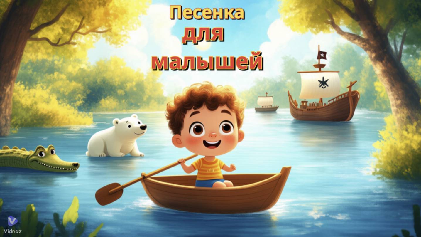 Греби, греби, греби свою лодку 🚣♂️ | Детская песенка для малышей 🎶 | смотреть онлайн