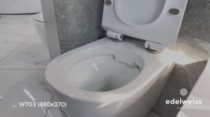 Унитаз подвесной Black & White W-703