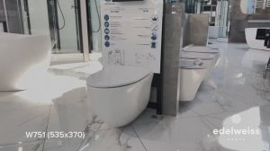 Унитаз подвесной Black & White W-751