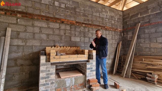 Из камина сделать мангал по проекту камина Роман смотреть онлайн