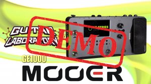 Гитарный процессор Mooer GE1000 - демонстрация использования