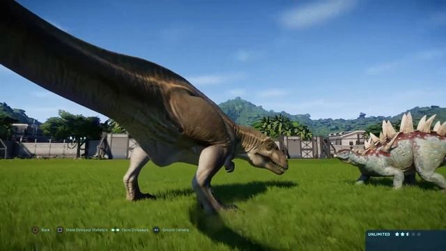 Jurassic World Evolution: Acrocanthosaurus vs Chungkingosaurus (Base Genome) смотреть онлайн