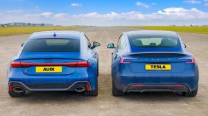 Кто победит в заезде： новая Tesla Model 3 или же Audi RS7？