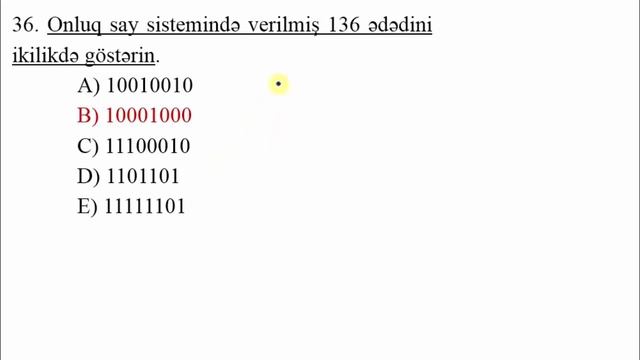 Say sistemləri - TEST İZAHI смотреть онлайн