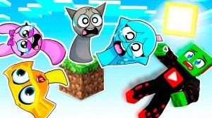 ВЫЖИВАНИЕ НА ОДНОМ БЛОКЕ СО ВСЕМИ СПРУНКАМИ в МАЙНКРАФТ