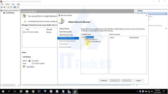 Windows Server 2016 - How to Recover Backup Files in Windows Server 2016 @22 смотреть онлайн