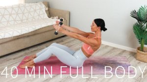 Move with Nicole - 40 MIN FULL BODY WORKOUT ｜｜ Pilates with Weights & Band