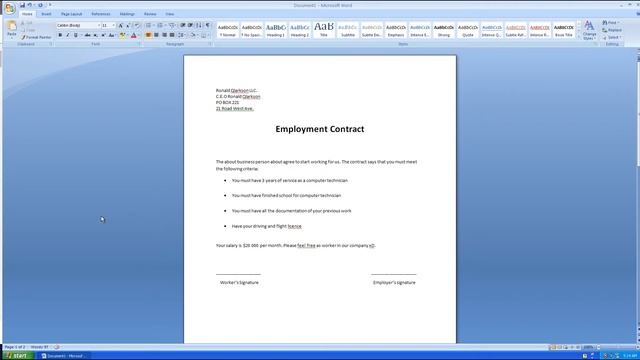 How To Make Contract In MS WORD смотреть онлайн