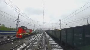 ЖД-путешествие "Мариинск - Красноярск" - Вид из кабины машиниста поезда