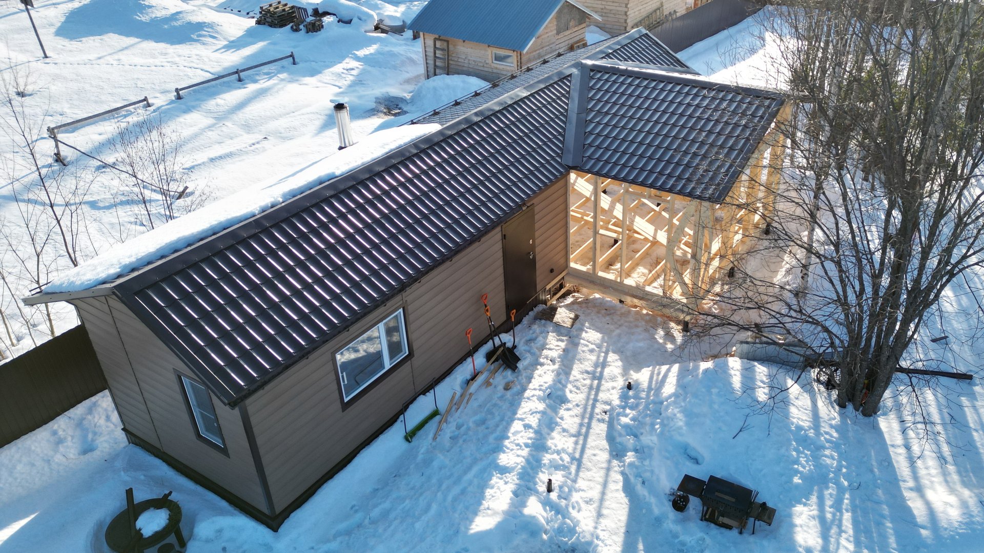 Каркасная пристройка #3 смотреть онлайн