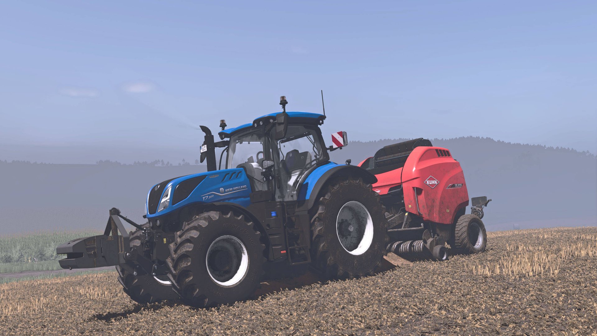 Farming Simulator 25 / New Holland T7.300 прессование соломы смотреть онлайн