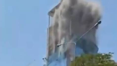 Небоскреб разрушился. Бангкок, землетрясение. Видео с трех камер.