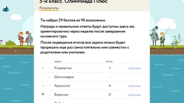 Результаты олимпиады "Плюс" смотреть онлайн