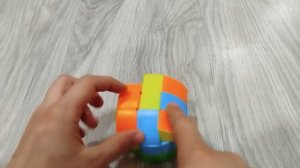 Как собрать цилиндр рубика, первый вариант, как собрать цилиндровый кубик рубик легко и быстро самим