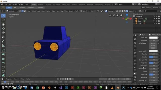 Creating a Cartoon Car in Blender 2.80 смотреть онлайн