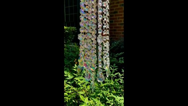 AB Crystal Wind Chime, Yard Art, Beautify Your Yard, Crystal Wind Chime Sound, смотреть онлайн