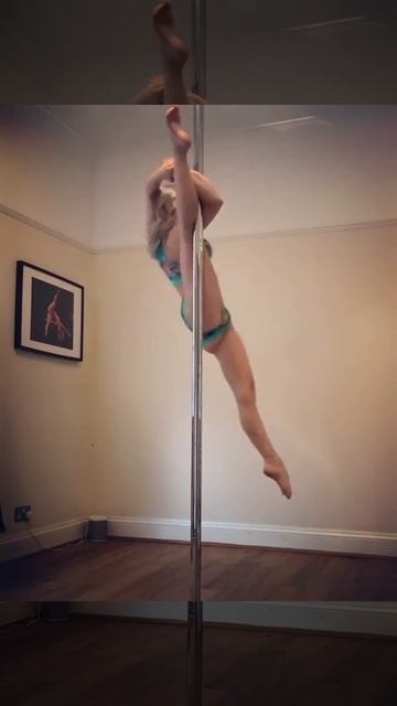 Pole Dance. Шпагат на локте смотреть онлайн