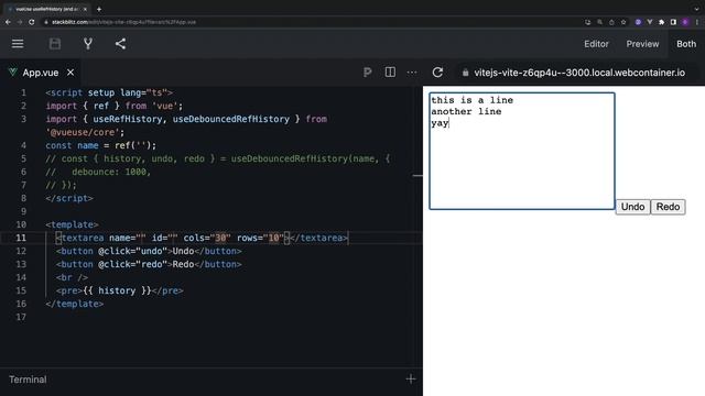 01-Ref History with VueUse смотреть онлайн